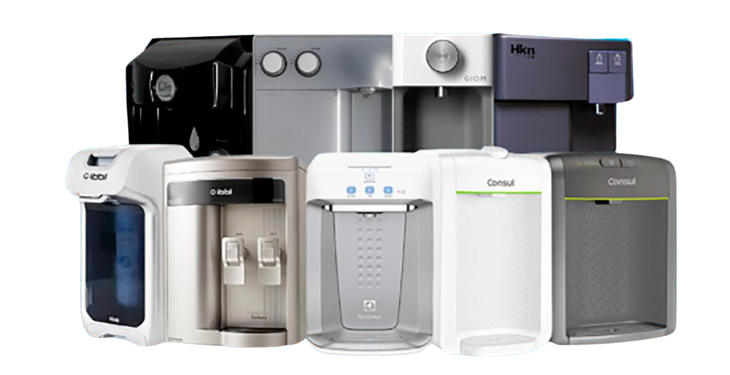 Purificadores multimarcas: IBBL, Electrolux, Consul, Hoken, Giom
